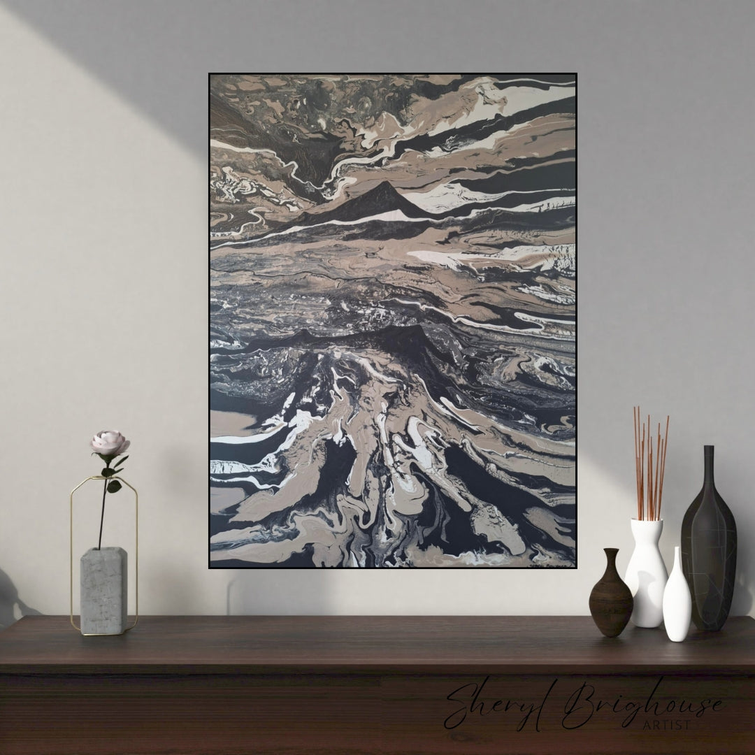 The Valley - Original Framed Art - By Sheryl Brighouse