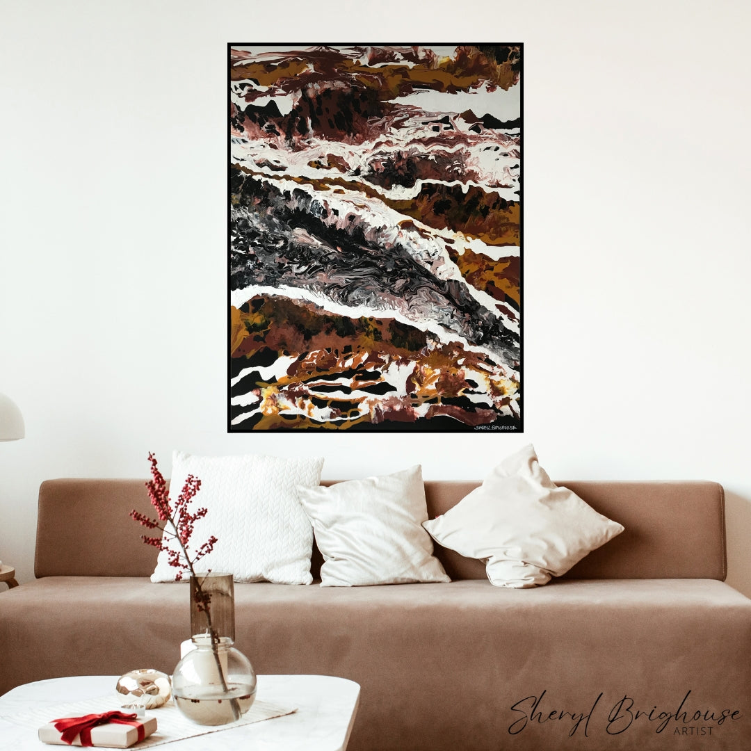 The Glacier - Original Framed Art - By Sheryl Brighouse