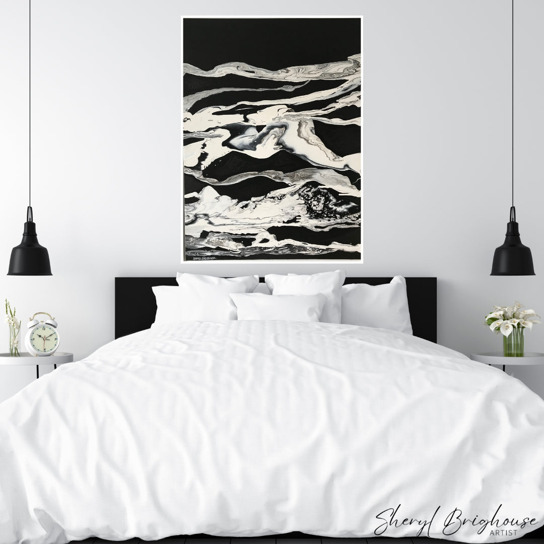 Sisnaajini - Navajo Sacred Mountain - Original Framed Art - By Sheryl Brighouse