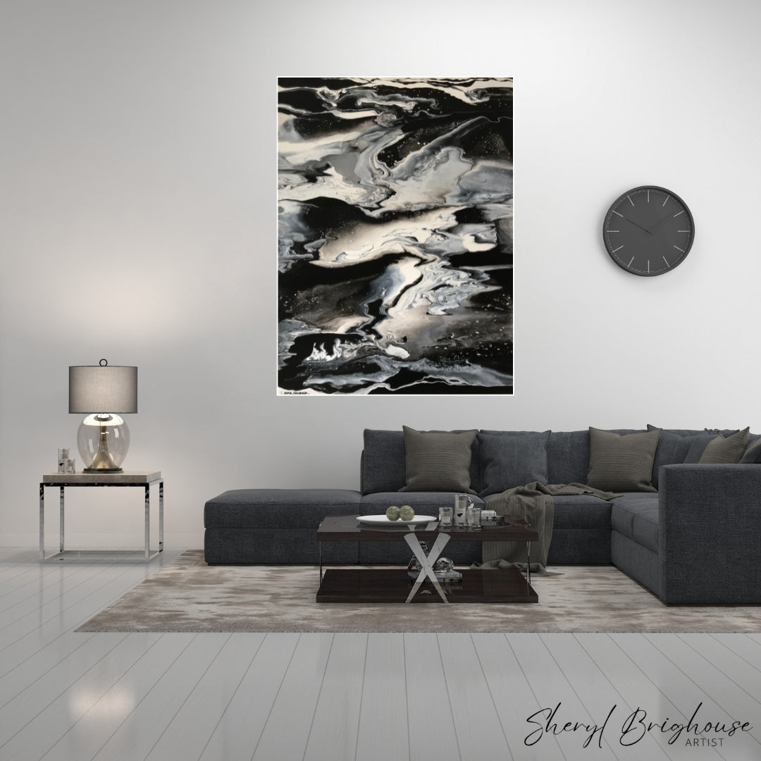 Into the Night - Original Framed Art - By Sheryl Brighouse