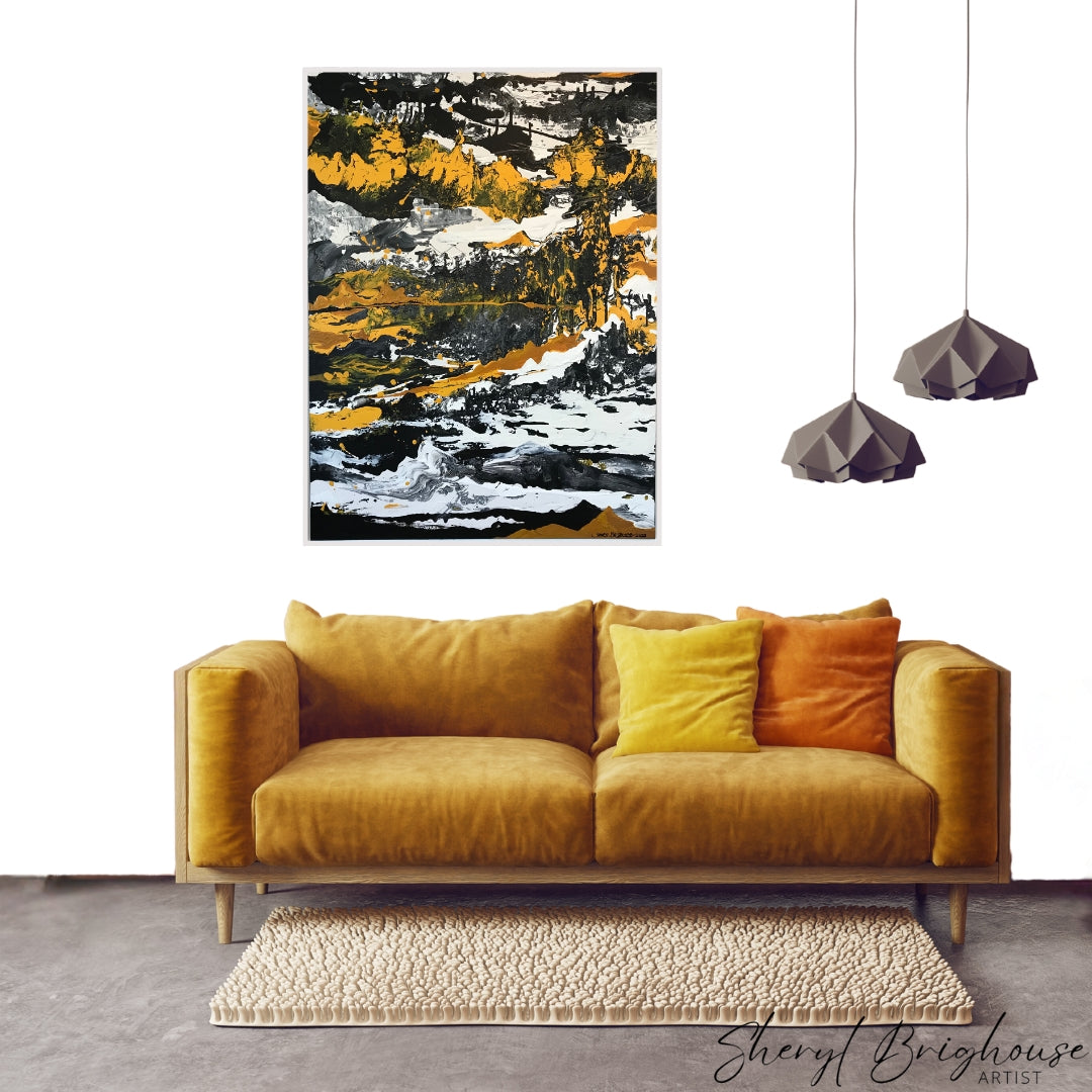 The Lake - Original Framed Art - By Sheryl Brighouse