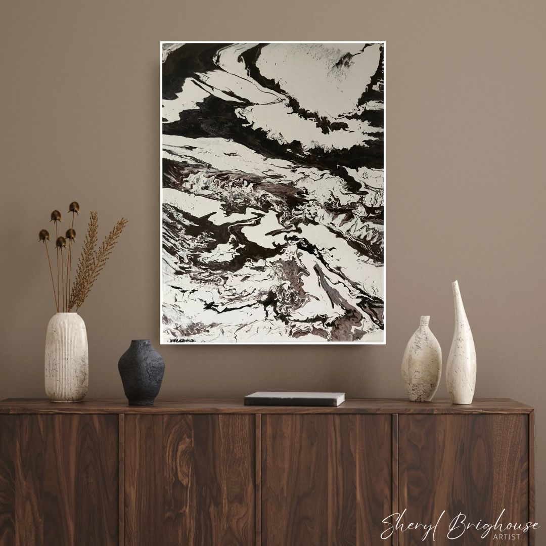 Tūroa - Mount Ruapehu - Original Framed Art - By Sheryl Brighouse