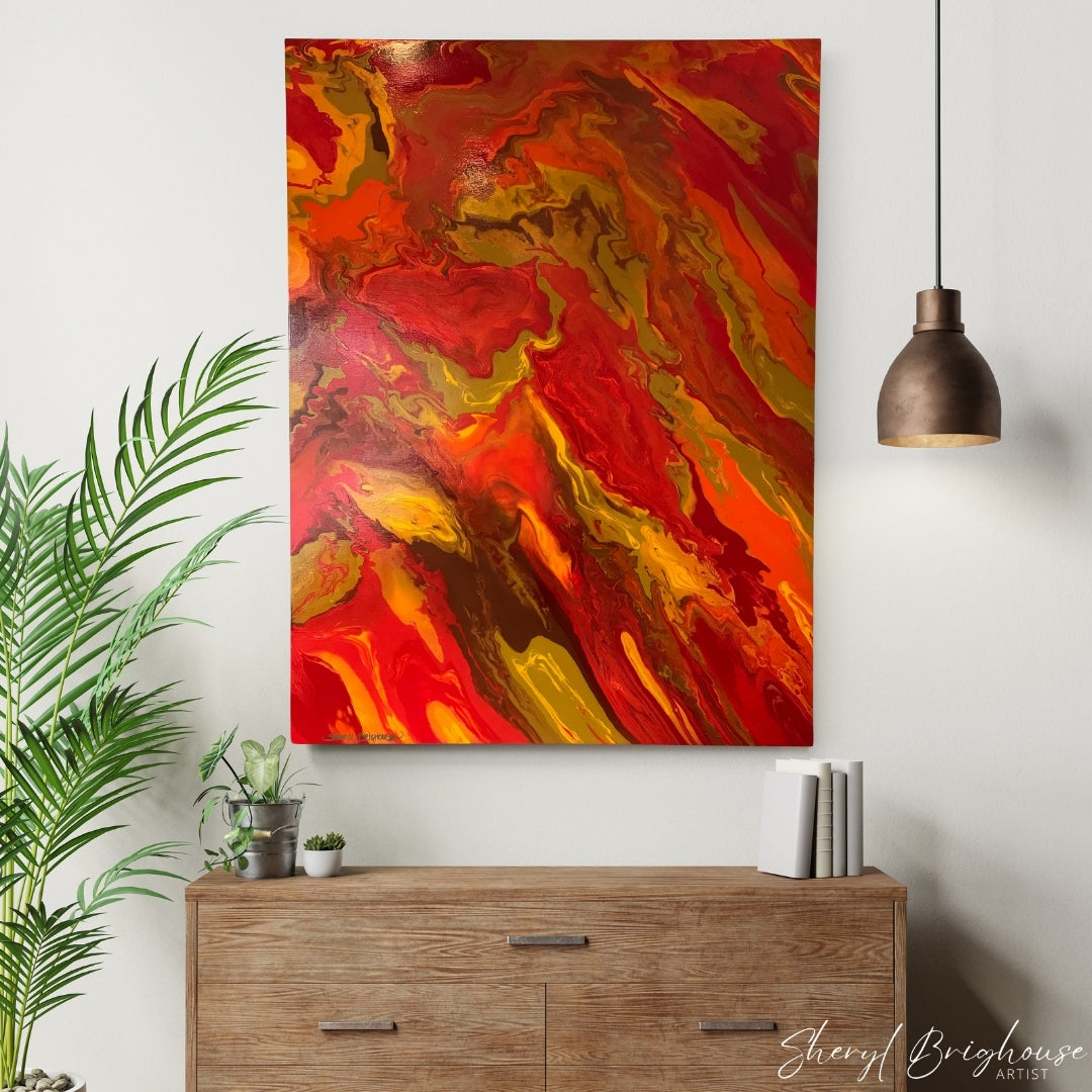 Something in the Orange - Original Unframed Art - By Sheryl Brighouse